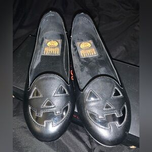 All Black Strangcvlt Jack O Lantern Flats size 9